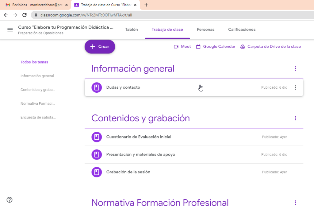 Propuesta formativa