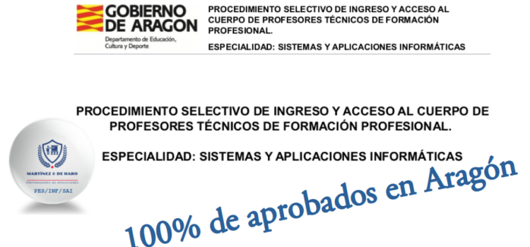 100% de aprobados en Aragón 100% de aprobados en Aragón