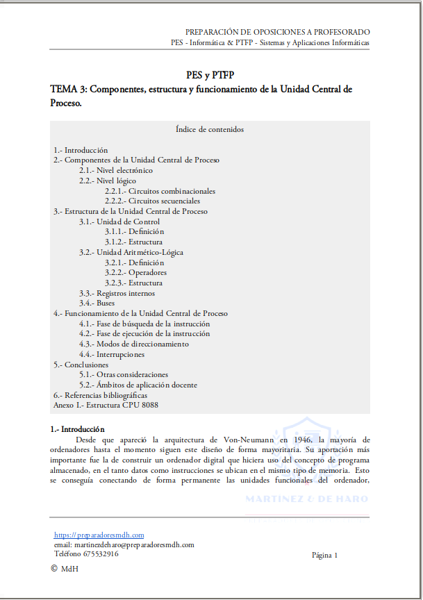 Nuestro tema 3: 9'75 puntos en un tribunal de Andalucía
