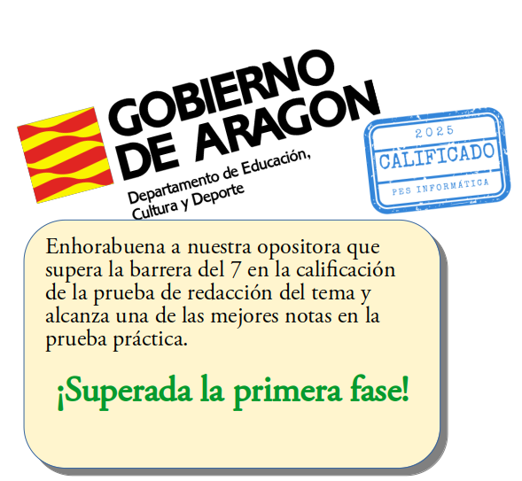 Primeros resultados de las oposiciones en Aragón